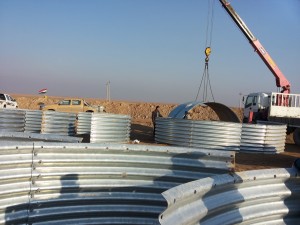 corrugated culvert pipe